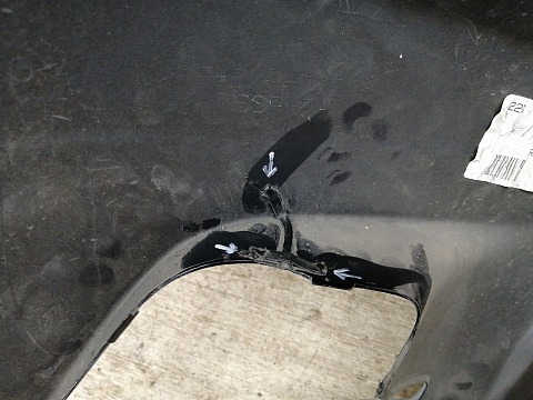 Фотография детали AA020413; Бампер передний; без паркт.; под омыват. (52119-0E925) для Toyota Highlander III (2014 — 2016)/БУ; Оригинал; Р1, Мелкий дефект; . Фото номер 11