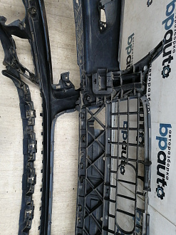 AA045533; Бампер передний; под паркт.; под омыват. (4L0 807 437 H) для Audi Q7 I рест. (2010-2015)/БУ; Оригинал; Р1, Мелкий дефект; 