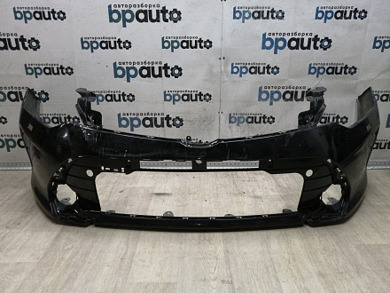 AA045398; Бампер передний; под паркт.; под омыват. (52119-06C40) для Toyota Camry/БУ; Оригинал; Р1, Мелкий дефект; 