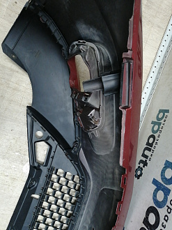 BA000190; Бампер передний, Track-Field; без паркт.; под омыват. (5N0807221T) для Volkswagen Tiguan I рест. (2011- 2016)/БУ; Оригинал; Р1, Мелкий дефект; 