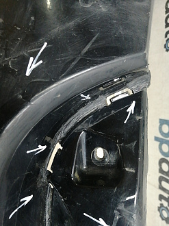 AA045256; Бампер передний; под паркт.; без омыват. ( BB5317C831) для Ford Explorer V (2011-2015)/БУ; Оригинал; Р1, Мелкий дефект; 