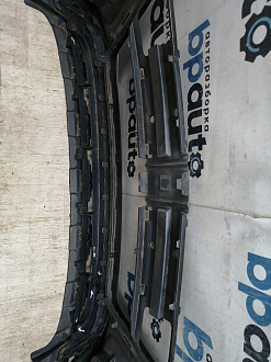 AA045517; Бампер передний; под паркт.; под омыват. (4L0 807 437 H) для Audi Q7 I рест. (2010-2015)/БУ; Оригинал; Р1, Мелкий дефект; 