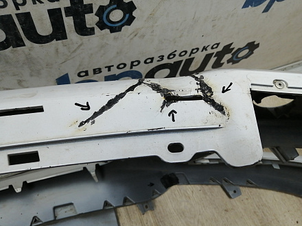 AA045409; Бампер передний; без паркт.; без омыват. (13225746) для Opel Astra/БУ; Оригинал; Р1, Мелкий дефект; 