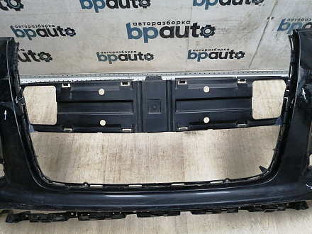 AA045532; Бампер передний; под паркт.; под омыват. (4L0 807 437 H) для Audi Q7 I рест. (2010-2015)/БУ; Оригинал; Р2, Удовлетворительное; 