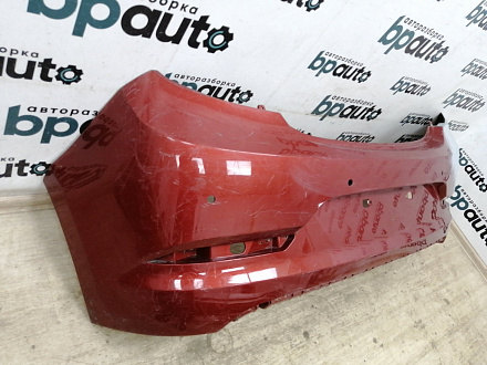 AA014680; Бампер задний; под паркт. (86611-4L700) для Hyundai Solaris I рест. HB (2014- 2016)/БУ; Оригинал; Р2, Удовлетворительное; 