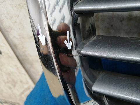 Фотография детали AA032281; Решетка радиатора (31283261) для Volvo S80 II рест. (2010-2013)/БУ; Оригинал; Р1, Мелкий дефект; . Фото номер 3