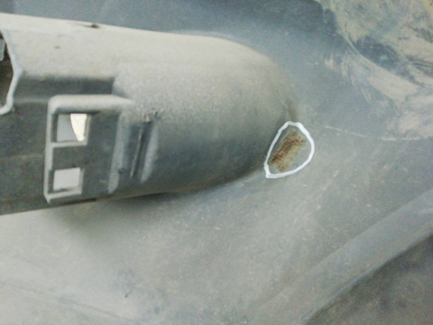 Фотография детали AA005899; Бампер передний; без паркт.; под омыват. (62022-CA040) для Nissan Murano I (Z50) (2002-2008)/БУ; Оригинал; Р1, Мелкий дефект; . Фото номер 13