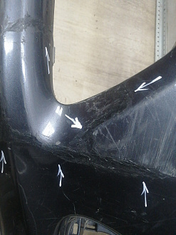 AA045990; Бампер передний; без паркт.; без омыват. (52119-12C70) для Toyota Corolla 150 рест. (2010-2013)/БУ; Оригинал; Р2, Удовлетворительное; 