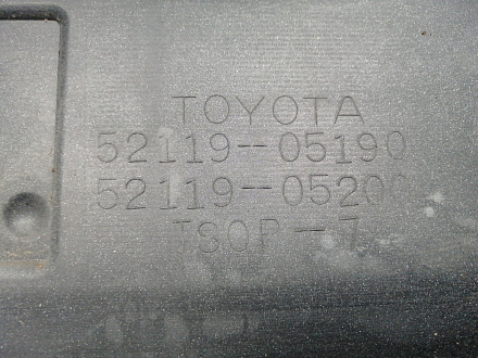 BA000185; Бампер передний; без паркт.; под омыват. (52119-05190) для Toyota Avensis/БУ; Оригинал; Р2, Удовлетворительное; 