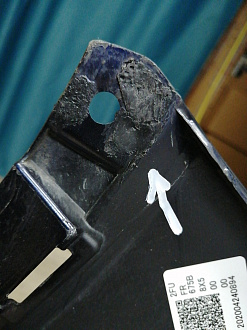 AA046306; Бампер передний; под паркт.; под омыват. (52119-48590) для Lexus RX IV рест. (2019 — 2022)/БУ; Оригинал; Р1, Мелкий дефект; 