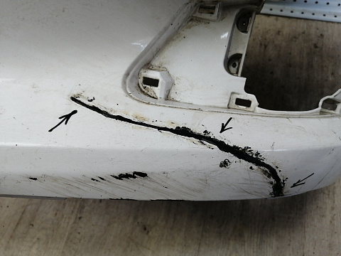 Фотография детали AA044825; Бампер передний; под паркт.; под омыват. (52119-0F090) для Toyota Verso I (2009- 2012)/БУ; Оригинал; Р2, Удовлетворительное; . Фото номер 6