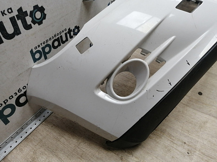 AA045457; Бампер передний, Sport-Style; без паркт.; под омыват. (5N0807221) для Volkswagen Tiguan I (2007- 2011)/БУ; Оригинал; Р1, Мелкий дефект; 