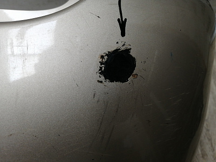 AA046211; Бампер задний; без паркт. (86611-10000) для Hyundai Matrix I рест. 2 (2008-2010)/БУ; Оригинал; Р2, Удовлетворительное; 