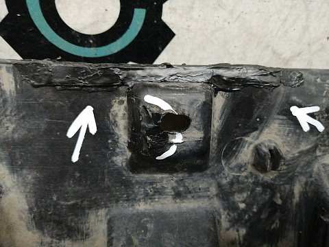 Фотография детали AA034271; Защита переднего бампера (5E0 807 611) для Skoda Octavia/БУ; Оригинал; Р1, Мелкий дефект; . Фото номер 7