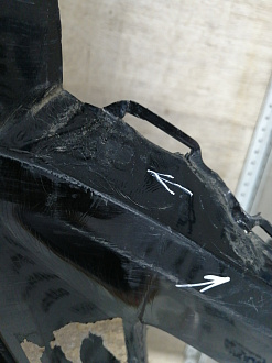 AA045537; Бампер передний, 600h (52119-50D40) для Lexus LS IV рест. (2010- 2012)/БУ; Оригинал; Р2, Удовлетворительное; 