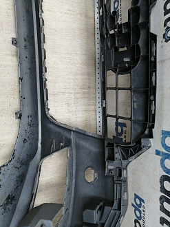 BA000161; Бампер передний; под паркт.; под омыват. (4G0 807 437) для Audi A6 C7/БУ; Оригинал; Р1, Мелкий дефект; 