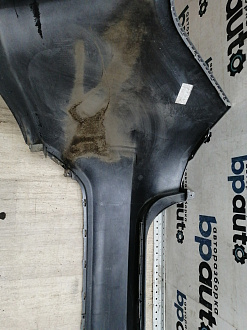 AA046118; Бампер задний; без паркт. (86611-4Y000) для Kia Rio III Sedan (2011- 2015)/БУ; Оригинал; Р1, Мелкий дефект; 