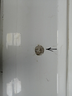 AA046063; Бампер задний; без паркт. (BM51-A17906-AGW) для Ford Focus III Hatchback (2011- 2015)/БУ; Оригинал; Р1, Мелкий дефект; 