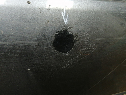 AA044922; Бампер задний; без паркт. (86611-2B700) для Hyundai Santa Fe II рест. (2010-2012)/БУ; Оригинал; Р2, Удовлетворительное; 