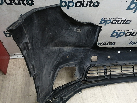 AA045949; Бампер передний; под паркт.; под омыват. (52119-0E220) для Toyota Highlander III (2014 — 2016)/БУ; Оригинал; Р1, Мелкий дефект; 