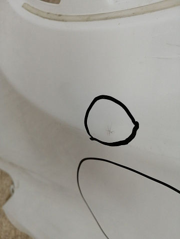 Фотография детали AA029264; Крыло переднее левое (53812-42350) для Toyota Rav4/БУ; Оригинал; Р3, Под восстановление; . Фото номер 7