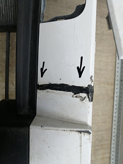 AA045872; Бампер передний; под паркт.; без омыват. (602002155AA) для Omoda C5 (2022- н.в.)/БУ; Оригинал; Р1, Мелкий дефект; 