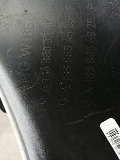 AA046105; Бампер передний, AMG; под паркт.; под омыват. (A1668803140) для Mercedes-Benz M-klasse III (W166) (2011-2015)/БУ; Оригинал; Р1, Мелкий дефект; 