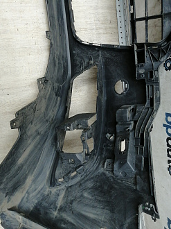 BA000167; Бампер передний; под паркт.; под омыват. (4G0 807 437) для Audi A6 C7/БУ; Оригинал; Р1, Мелкий дефект; 