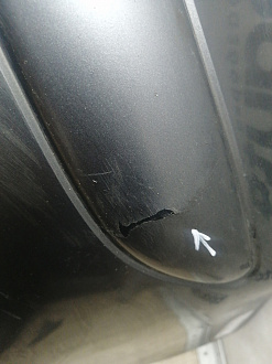 AA046010; Бампер передний; без паркт.; под омыват. (62022-BH10H) для Nissan Note I рест. (2009-2013)/БУ; Оригинал; Р1, Мелкий дефект; 