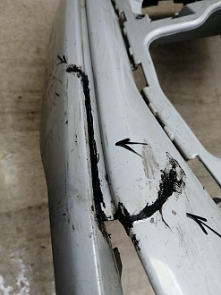 AA045810; Бампер передний,  S-line; без паркт.; под омыват. (8U0 807 437 D) для Audi Q3 I (2011-2014)/БУ; Оригинал; Р2, Удовлетворительное; 