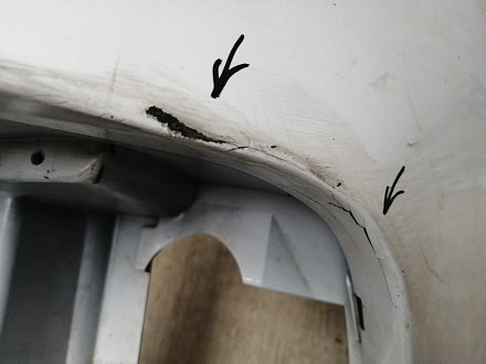 AA045599; Бампер передний; под паркт.; под омыват. (8K0 807 437 AC) для Audi A4 B8/БУ; Оригинал; Р1, Мелкий дефект; 