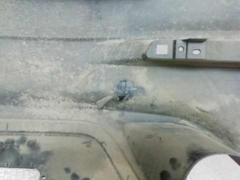 Фотография детали AA002128; Бампер задний; под паркт. (TK2150221) для Mazda CX-9 I рест. (2012-2016)/БУ; Оригинал; Р0, Хорошее; (41W) Чёрный перламутр. Фото номер 5