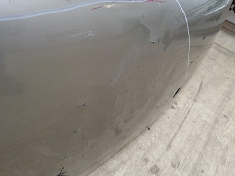 Фотография детали AA038316; Крышка багажника (901006269R) для Renault Sandero I (2009-2014)/БУ; Оригинал; Р3, Под восстановление; . Фото номер 7