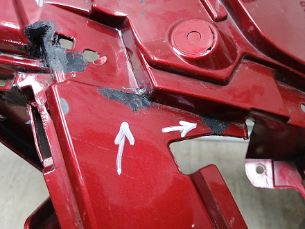 AA045833; Бампер передний; без паркт.; без омыват. (6400J025ZZ) для Mitsubishi ASX I рест.2 (2016- 2019)/БУ; Оригинал; Р1, Мелкий дефект; 