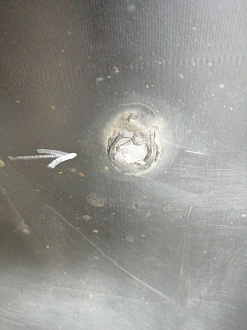 BA000211; Бампер задний; без паркт. (52159-02400) для Toyota Auris I (2007- 2010)/БУ; Оригинал; Р1, Мелкий дефект; 