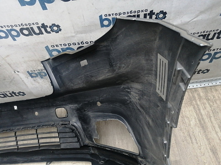 AA045986; Бампер передний; под паркт.; под омыват. (52119-0E220) для Toyota Highlander III (2014 — 2016)/БУ; Оригинал; Р1, Мелкий дефект; 