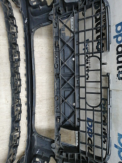 AA045534; Бампер передний; под паркт.; под омыват. (4L0 807 437 H) для Audi Q7 I рест. (2010-2015)/БУ; Оригинал; Р1, Мелкий дефект; 