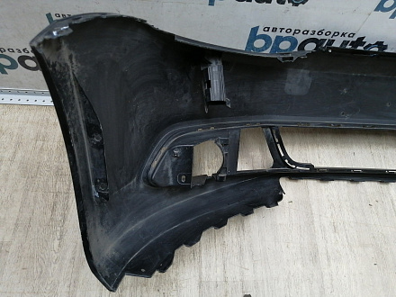 AA044393; Бампер передний; без паркт.; под омыват. (5С6807221B) для Volkswagen Jetta VI (2010- 2014)/БУ; Оригинал; Р1, Мелкий дефект; 