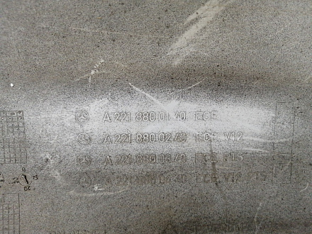 AA029962; Бампер задний; под паркт. (A2218800140) для Mercedes-Benz S-klasse V (W221) (2005-2009)/БУ; Оригинал; Р1, Мелкий дефект; 