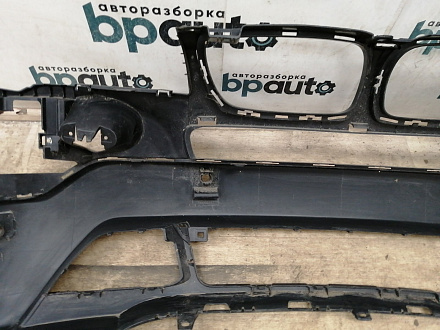 AA037486; Бампер передний; под паркт.; под омыват. (51113416200) для BMW Х3 I (Е83) рест. (2006-2010)/БУ; Оригинал; Р1, Мелкий дефект; 