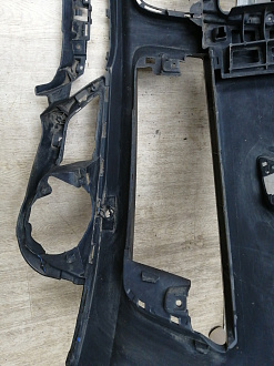 AA045518; Бампер передний; под паркт.; под омыват. (4L0 807 437 H) для Audi Q7 I рест. (2010-2015)/БУ; Оригинал; Р1, Мелкий дефект; 