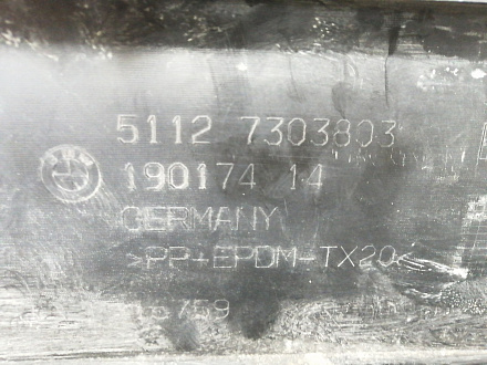 AA023982; Юбка заднего бампера; под паркт. (51127303803) для BMW Х1 I (E84) рест. (2012-2015)/БУ; Оригинал; Р1, Мелкий дефект; 