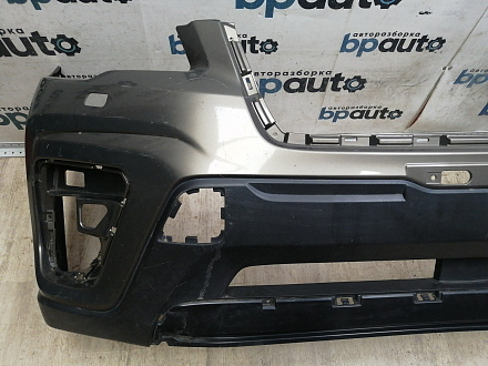 AA046377; Бампер передний; без паркт.; под омыват. (57704-SJ000) для Subaru Forester V (2018-2021)/БУ; Оригинал; Р1, Мелкий дефект; 