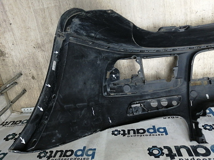AA044567; Бампер передний; без паркт.; под омыват. (1K0807221D) для Volkswagen Jetta V (2005- 2010)/БУ; Оригинал; Р1, Мелкий дефект; 