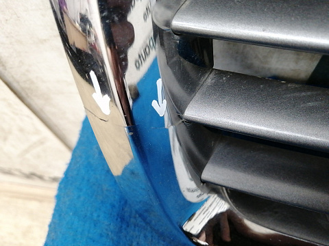 Фотография детали AA032281; Решетка радиатора (31283261) для Volvo S80 II рест. (2010-2013)/БУ; Оригинал; Р1, Мелкий дефект; . Фото номер 6