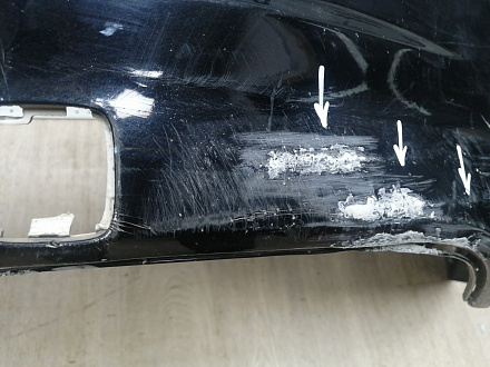 BA000236; Бампер задний; под паркт. (BS71-F17906-A) для Ford Mondeo Sedan IV рест. (2010- 2014)/БУ; Оригинал; Р1, Мелкий дефект; 