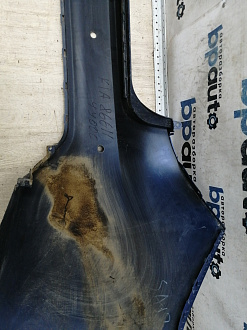 AA046113; Бампер задний; под паркт. (86611-4Y000) для Kia Rio III Sedan (2011- 2015)/БУ; Оригинал; Р1, Мелкий дефект; 