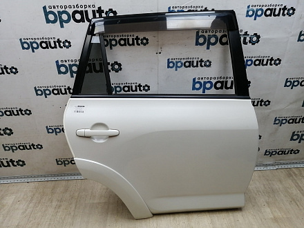 AA045204; Дверь задняя правая, под расширитель, Long (67003-42110) для Toyota Rav4/БУ; Оригинал; Р0, Хорошее; (070) Белый перламутр 3х. сл.