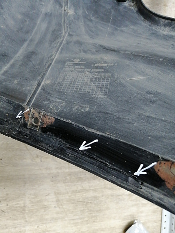 Фотография детали AA045370; Бампер передний; без паркт.; без омыват. (78710-09100) для SsangYong Kyron I рест. (2007-2014)/БУ; Оригинал; Р2, Удовлетворительное; . Фото номер 15