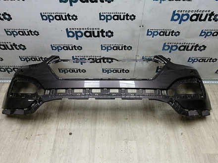 AA044980; Бампер передний; без паркт.; под омыват. (86511-2W000) для Hyundai Santa Fe III (2012 - 2015)/БУ; Оригинал; Р1, Мелкий дефект; 